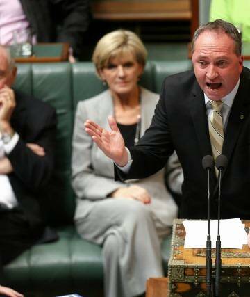 Minister for Agriculture Barnaby Joyce has refused to make apologies for the introduction of the security measures. Photo: Alex Ellinghausen