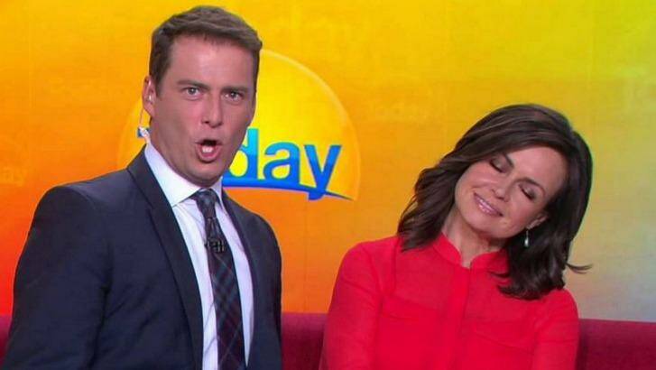 Stefanovic and Today co-host Lisa Wilkinson. Photo: Today