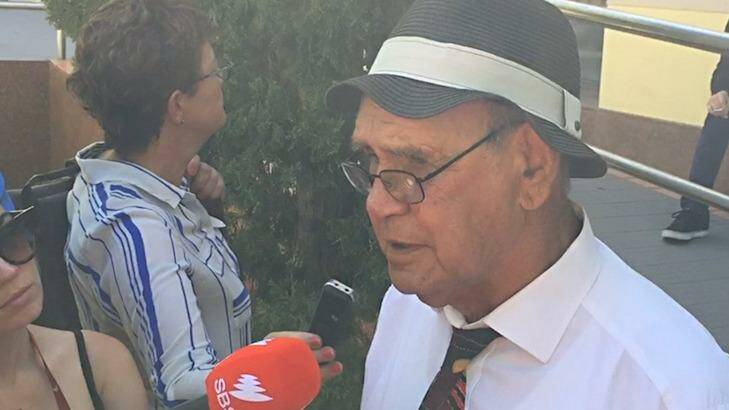 Nyoongar elder Ben Taylor makes an impassioned plea for something to be done to stop the suffering of Aboriginal people. Photo: Heather McNeill