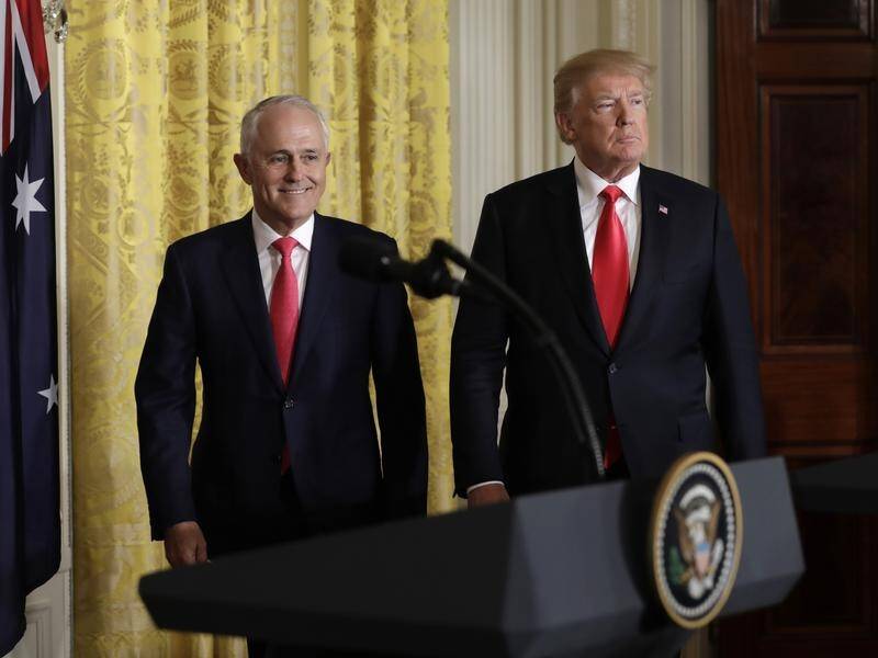 Donald Trump has heaped praise on Australia and Malcolm Turnbull at a White House press conference.
