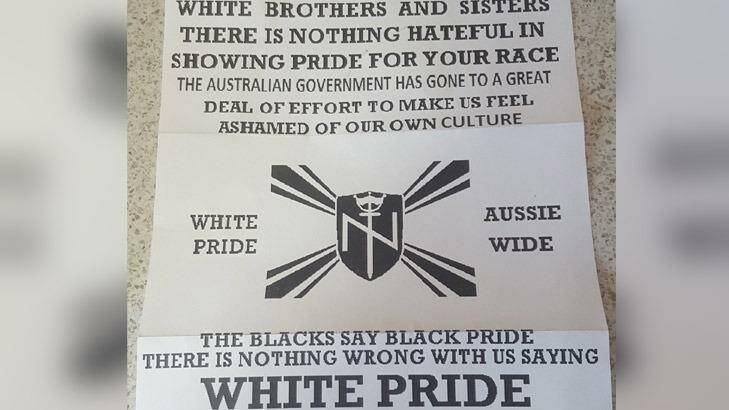 The letter distributed in Perth suburbs this week. Photo: reddit