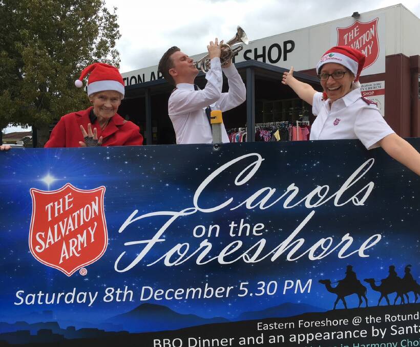 WISHING YOU A MERRY CHRISTMAS: The Salvation Army Mandurah Captains Scott and Leah Ellery are looking forward to presenting this year's Carols on the Foreshore. Photo: Supplied
