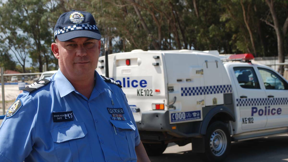 Esperance police Senior Sergeant Richard Moore said drivers need to slow down if they encounter wet conditions this Easter. Photo: Kristin Macfarlane/Esperance Express. 