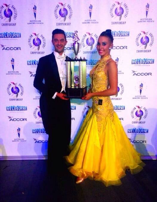Western Australian dancers Andrew Buswell and Kelsey Pincer were crowned Australian Open Amateur New Vogue champions in Melbourne earlier this month. 