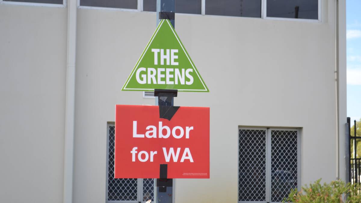 Signage in the Canning electorate. 