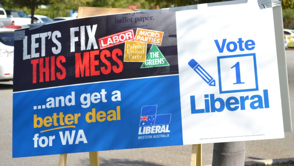 Signage in the Brand electorate. 