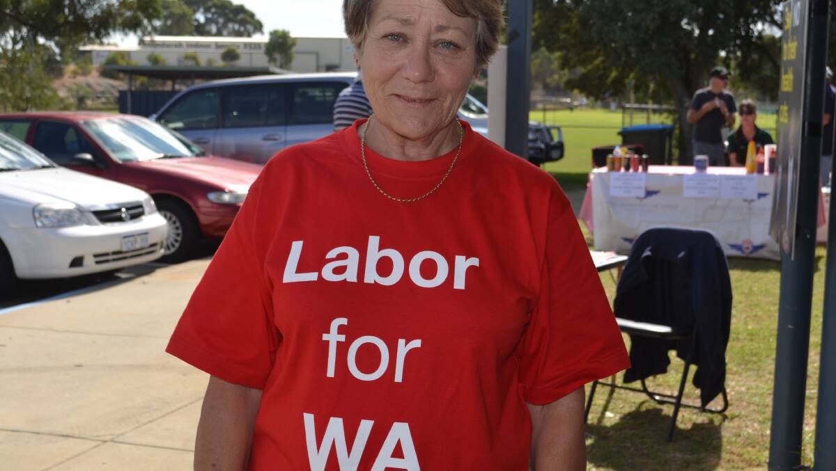 A Labor supporter in the Canning electorate. 