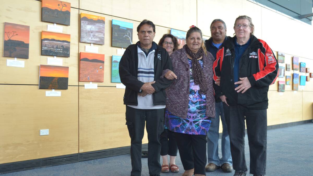 An art therapy program at Aboriginal health centre Nidjalla Waangan Mia (NWM) proved a success with the artworks now on display at the Mandurah Performing Arts Centre.