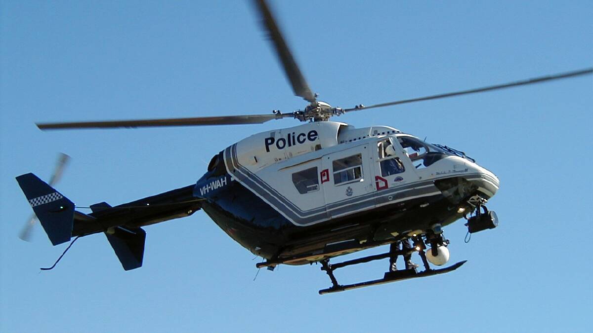 Police helicopter struck by laser in Kwinana