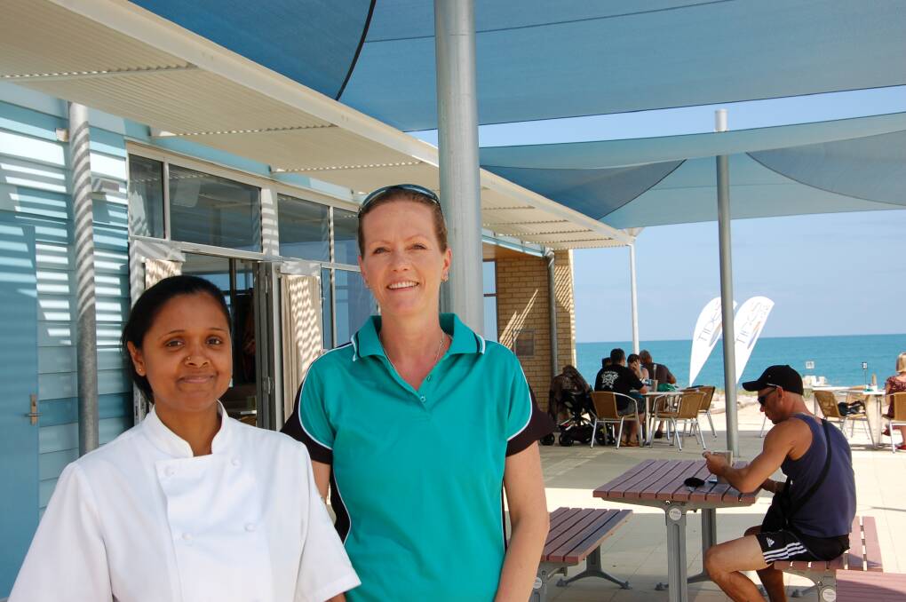 Winning formula: Tides Café head chef Nalini Marday-Vyapooree and hospitality manager Bernice Daniell.