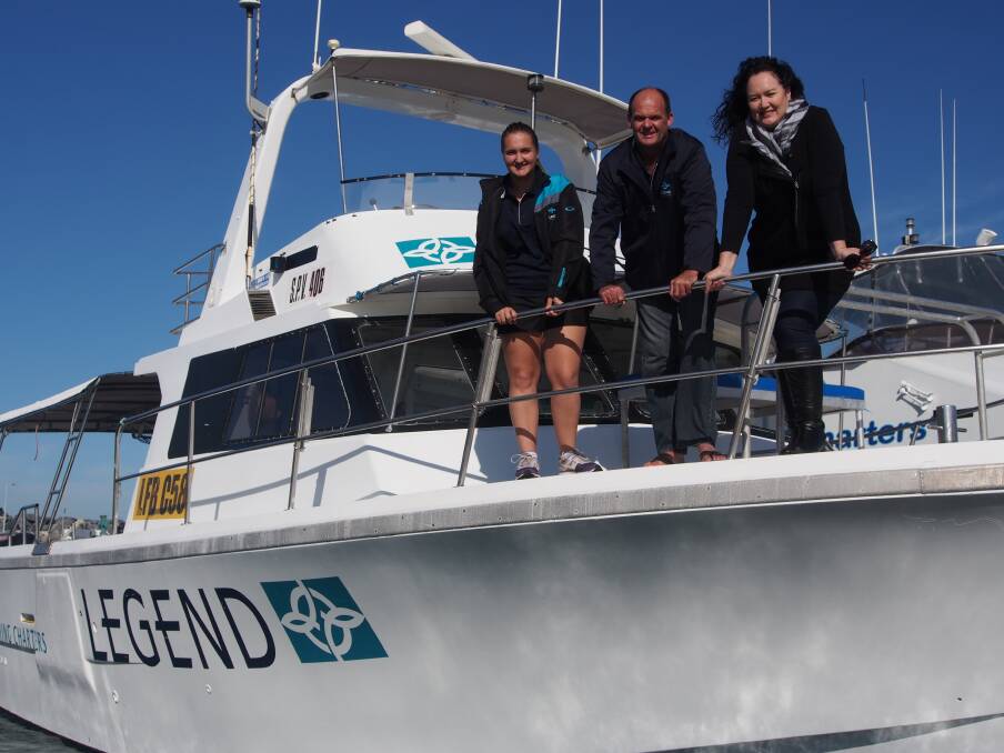 The crew from Legend Charters is pleased to be able to launch right from the harbour.