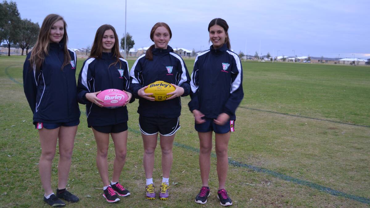 FOUR local football girls are confident they can bring home the School Sport Australia National AFL Championship trophy after gaining selection in the Western Australian team.