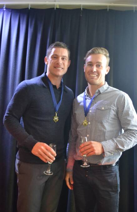 DUAL winners were announced at this year’s Ross Elliott Awards night with Halls Head’s Tim Bruce and Pinjarra’s Tom Harper named the Peel Football League’s best.