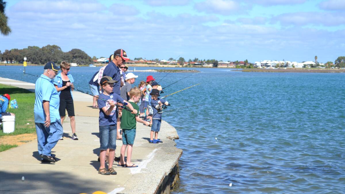 Local children took part in a fishing clinic hosted by the Mandurah Community Museum and the Mandurah Offshore Fishing and Sailing Club.