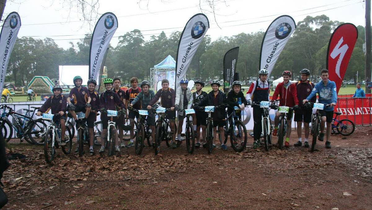 SEVENTEEN students from Mandurah Catholic College took out the 14-kilometre schools challenge at the Act Belong Commit Dwellingup Mountain Bike Classic on Saturday.