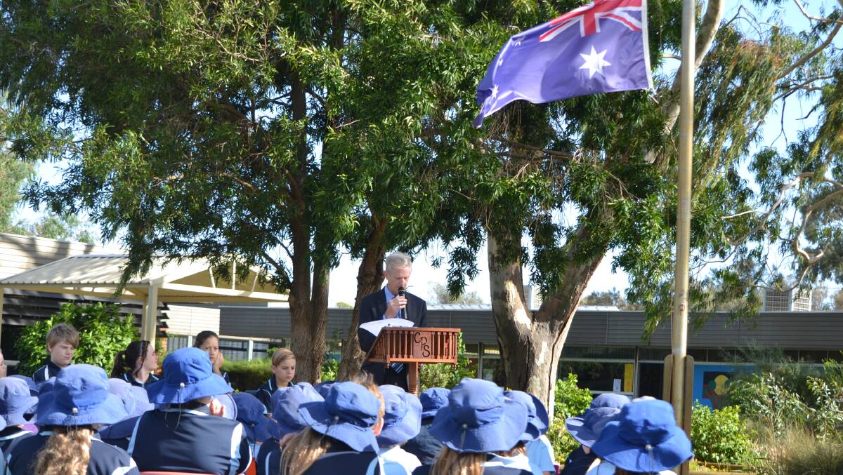 Carcoola Primary School Anzac Day assembly.