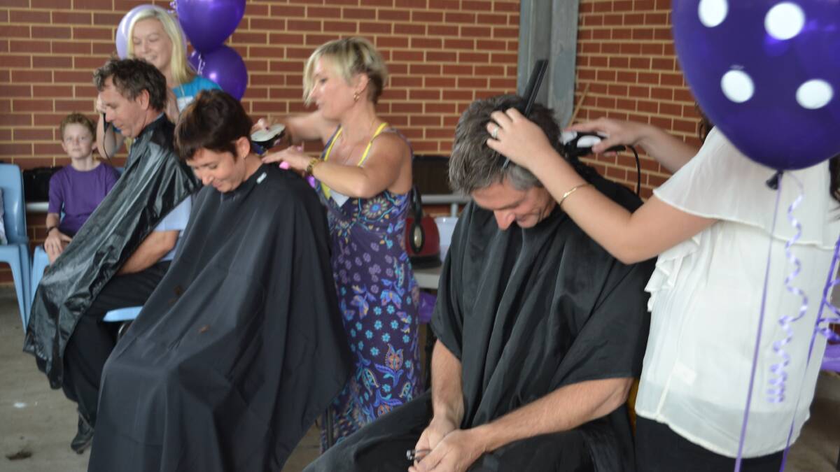 Teachers and students shaved their hair to raise money for Princess Margaret Hospital and to support Kynan Piercy who is battling cancer.