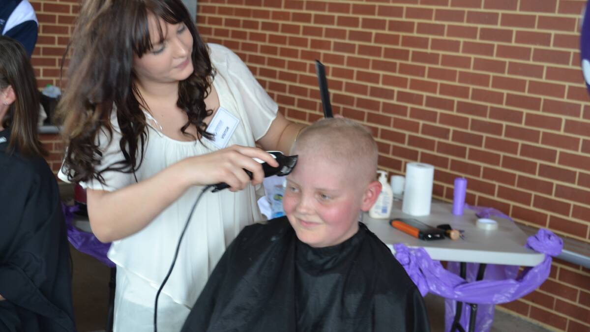 Teachers and students shaved their hair to raise money for Princess Margaret Hospital and to support Kynan Piercy who is battling cancer.
