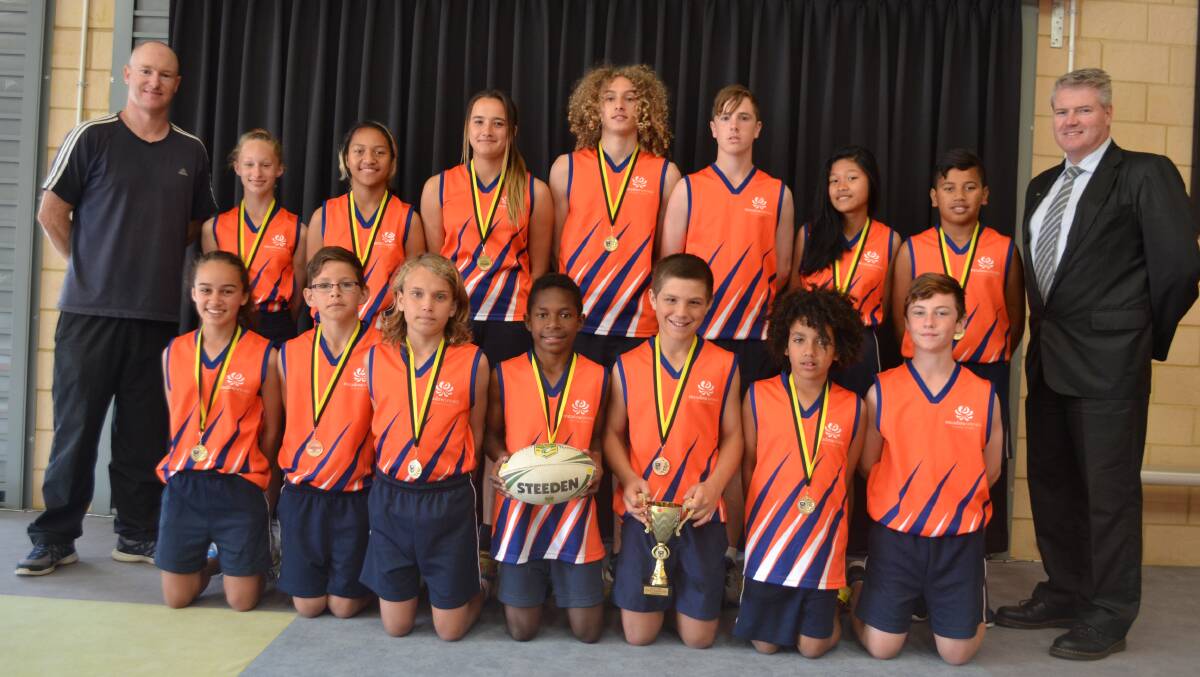 MEADOW Springs Primary School won their second state title in two weeks after winning the state tag rugby final on Friday.