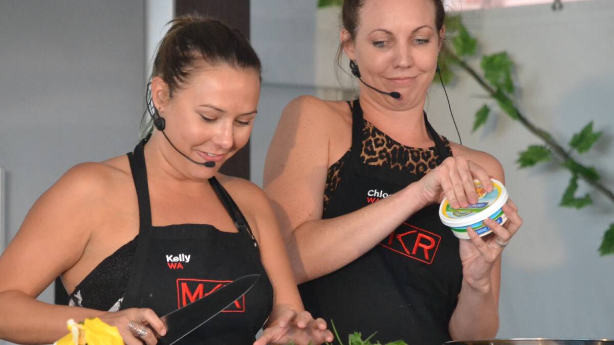 WA's My Kitchen Rules reality cooking show girls, Chloe James and Kelly Ramsay pulled crowds almost as big as long-time Aussie rock star Darryl Braithwaite.