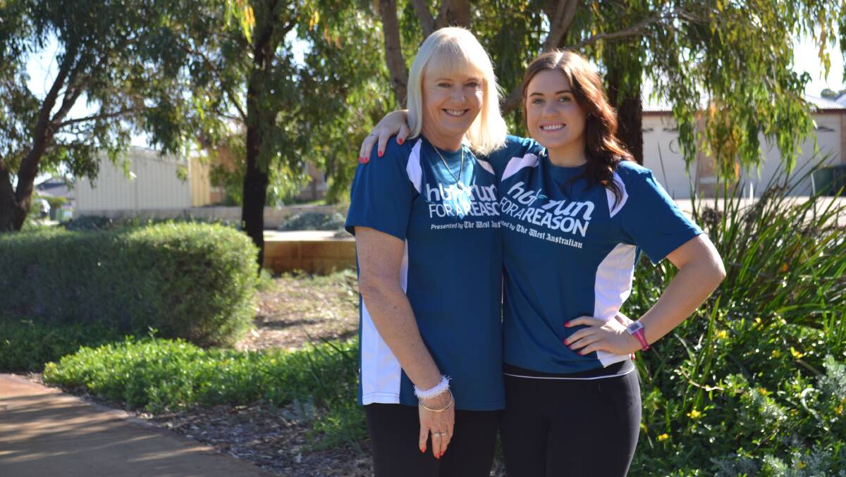 Morgan Payne (left) will be taking on HBF Run for a Reason next month with mum Jayne Payne, to raise money for Diabetes WA.