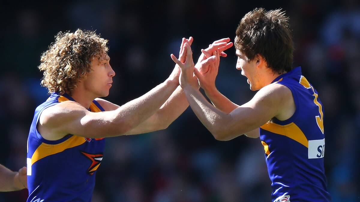Matt Priddis and Andrew Gaff are vital to the Eagles' ability to beat Fremantle on Saturday. Photo: Getty Images.
