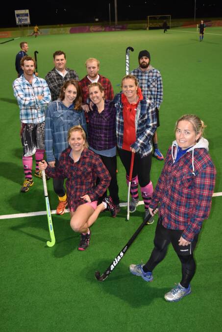 Town’s South Hockey Club are inviting you to embrace your inner bogan. Pictured is Ben Wooltorton, Matthew Wells, Phil Moore, Justin Chilcott, Pheobe Smith, Wendy Garner, Justine Slater, Sally Brown and Kim Mortimer. 