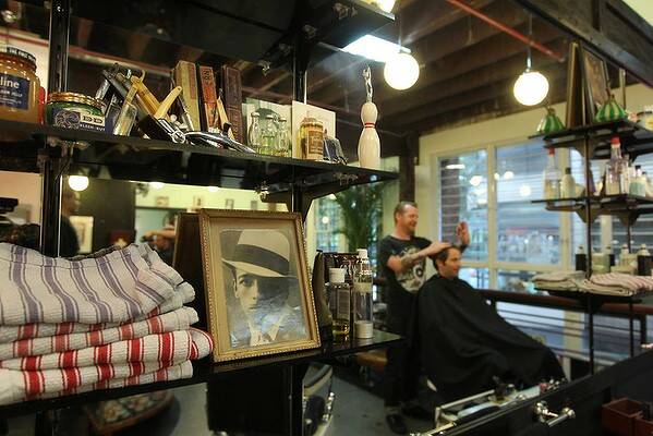 Barber James Nash from Sterlings Surry Hills. Photo Danielle Smith.