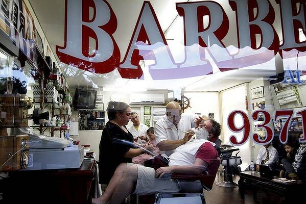 Barbers at the Bay in Rose Bay. Photo Danielle Smith.