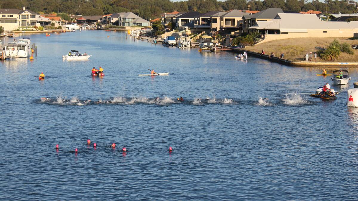 THOUSANDS of people descended on Mandurah this weekend for the IRONMAN 70.3 event.