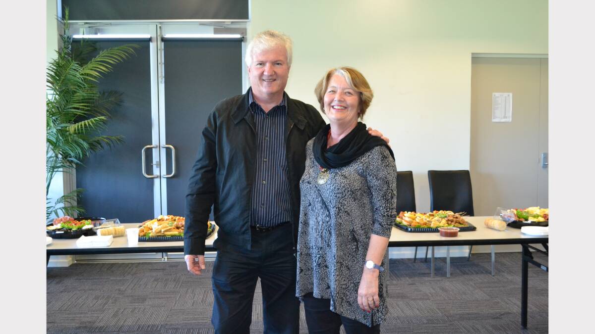 Dr Jon Williams with his wife Suzi at a farewell lunch, after 20 years of service at the Peel Child and Adolescent Mental Health Service.