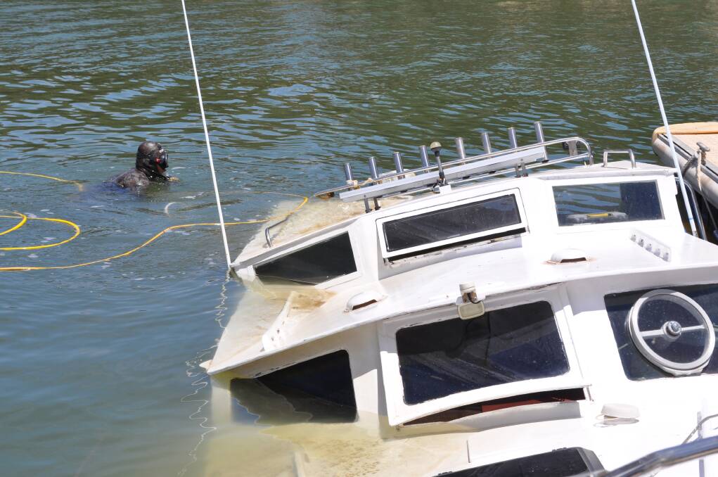 A LOCAL boat owner is counting the cost after his 31-foot boat sank in Mariners Cove.