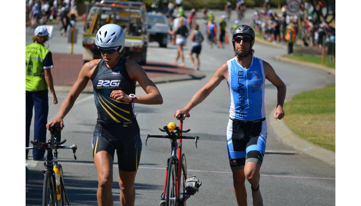 Thousands of triathletes descended on Mandurah to take part in this year's Telstra Triathlon Series.