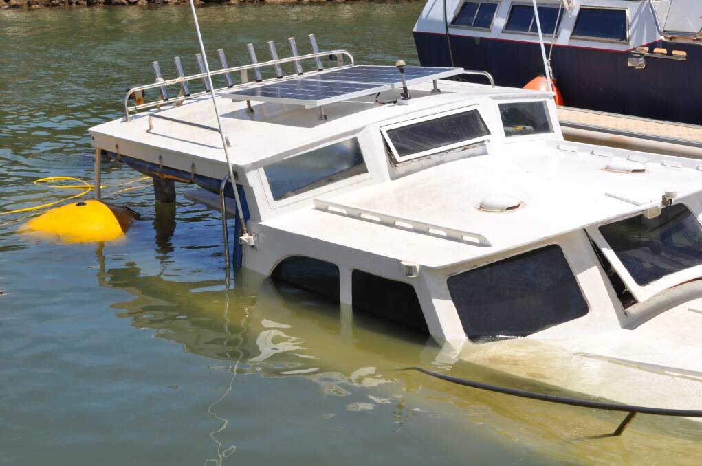 A LOCAL boat owner is counting the cost after his 31-foot boat sank in Mariners Cove.