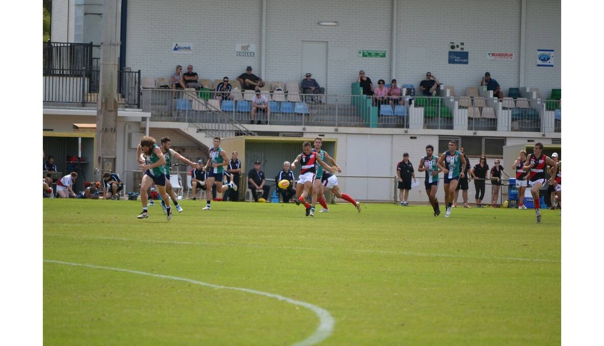 Action from the Peel Thunder pre-season match with Perth.