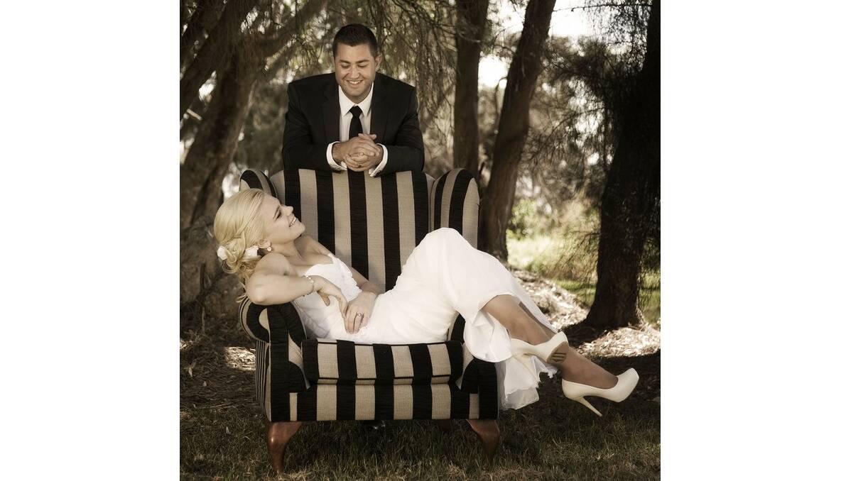 Avril Dickie and Levi Agostino married on February 25.
