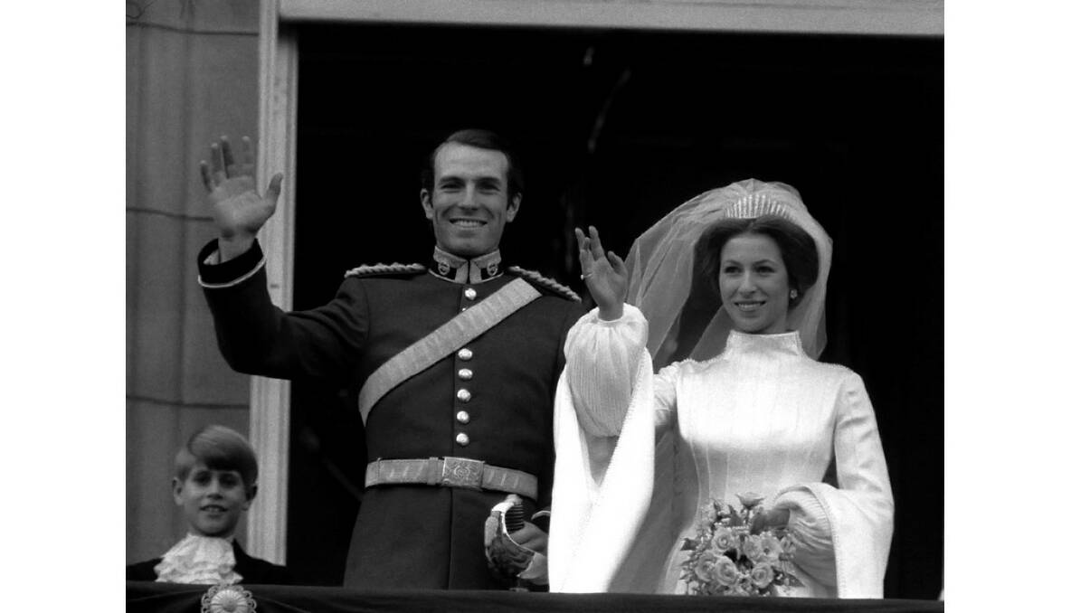 1973: The wedding of the Queen’s only daughter, Princess Anne, took place at Westminster Abbey.