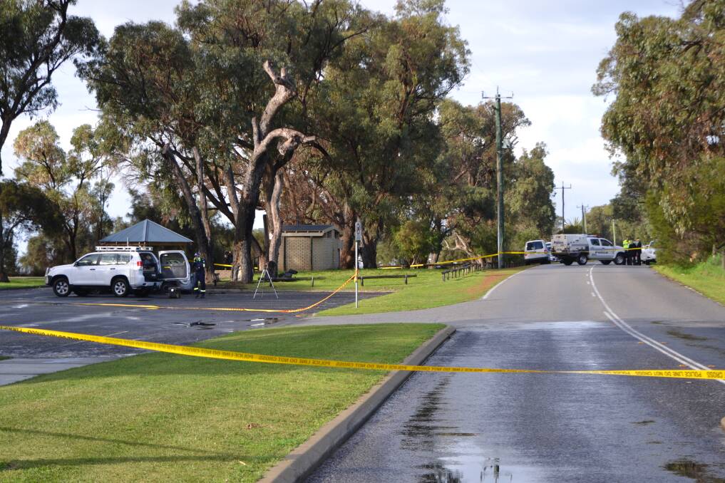 The scene of the incident in Dawesville.
