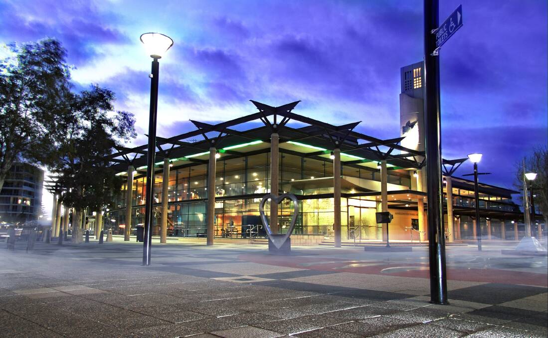 The iconic Mandurah Performing Arts Centre.