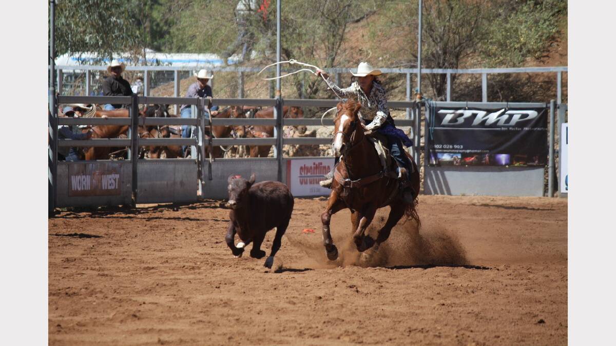 Action from the first day of the Mt Isa Rodeo 