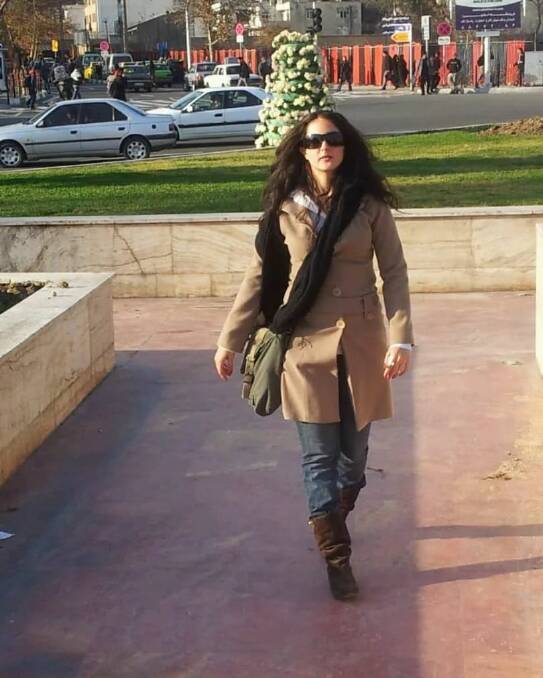Mona Afshar, pictured here in Tehran without a hijab in 2010, says Iranian women have been fighting for autonomy for many years. Pictured supplied.