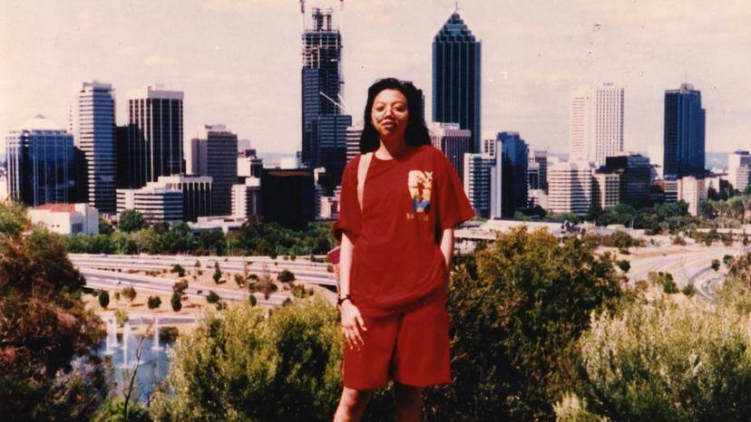 Student Siti Bahyah posing in King's Park shortly before her disappearance. Photo: Supplied. 