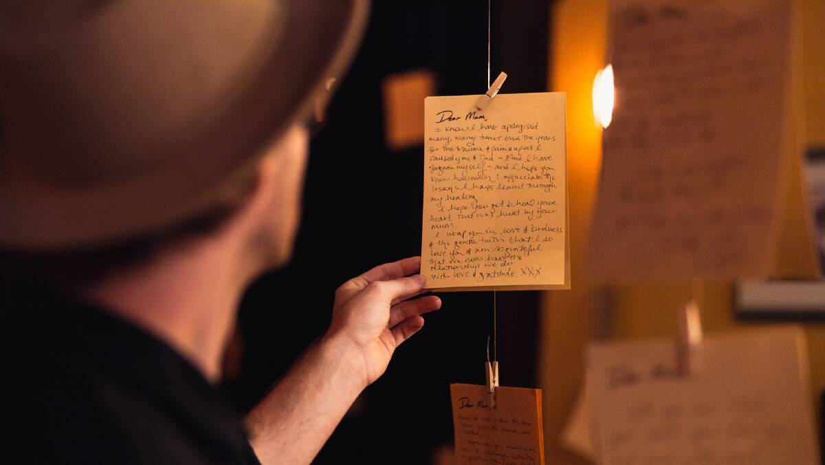 INTERACTIVE: 500 letters from community members to their mothers will be displayed around the space. Picture: Fionn Mulholland.