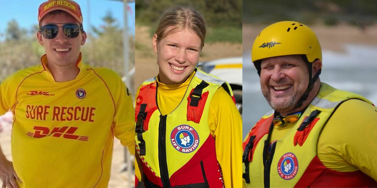 LEADERS: Each member of the Gould family has achieved excellence in surf lifesaving. Photos: Supplied.