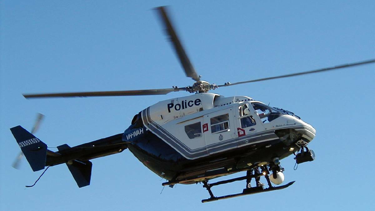 DANGER: A Safety Bay man has been charged with pointing a laser light at a police helicopter, a dangerous and serious offence, according to a police spokesperson. Photo: Supplied.