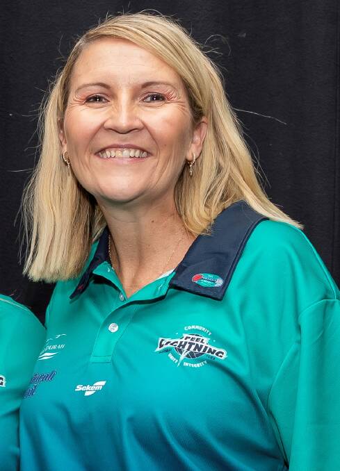 JUGGLING: Gay Nash has played netball since she was seven years old, and says she'll play until she's old and grey. Photo: Peel Lightning.
