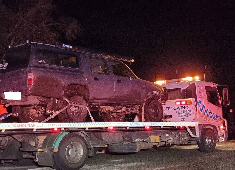 BUSTED: The car will be impounded for 28 days. Photo: Mandurah Police.