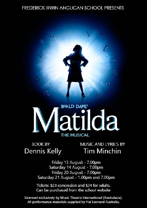 WHEN I GROW UP: Frederick Irwin Anglican School to perform the classic tale of an extraordinary little girl named Matilda. Photo: Supplied.
