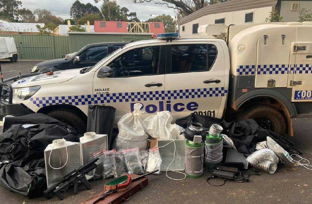 SUBSTANCES: Police seized a number of items from the Dwellingup property. Photo: WA Police.