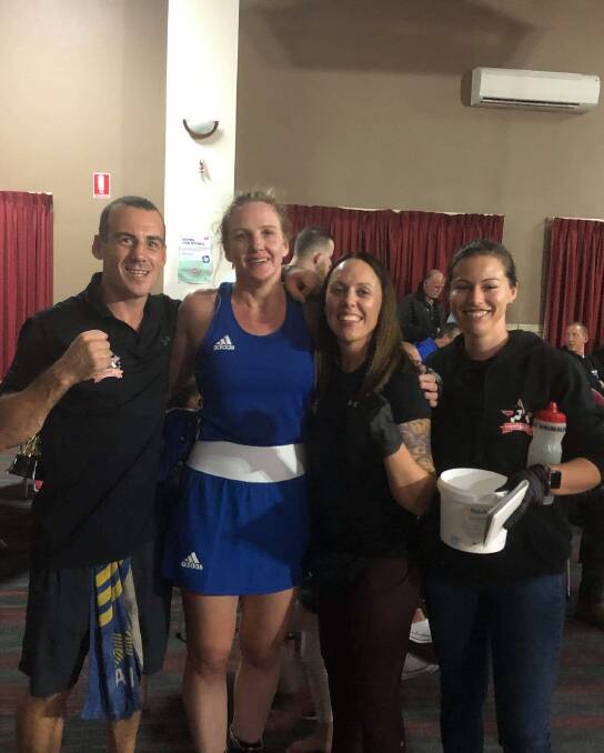 Coach Danny Heyes said Karlee "smashed" her first fight and took the win easily. Photo: Supplied.